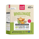The Honest Kitchen box front showing whole grain chicken ingredients and benefits