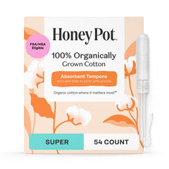 The Honey Pot Company front packaging showing product benefits and organic label