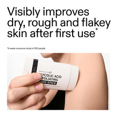 The INKEY List applying stick to arm to target bumps and ingrown hairs