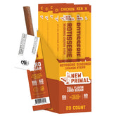 The New Primal front pack view showing 20-count convenience and flavor
