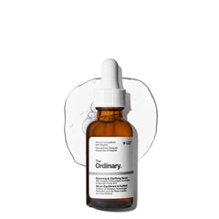 The Ordinary bottle front showing product and size, highlighting clarity benefits