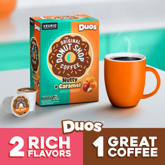 Pod lid and ingredient label detail from The Original Donut Shop showing clear branding benefit