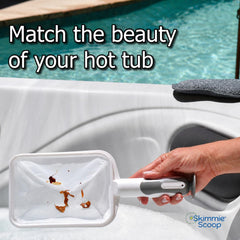 The Skimmie placed inside a filter compartment to remove suspended debris