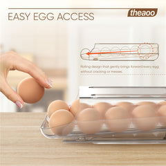 theaoo open top with inner tray pulled out for quick refill access