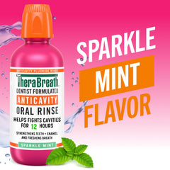 TheraBreath back label with ingredients and usage directions visible