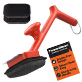 ThermoMaven front view showing full brush kit and replaceable heads for safe cleaning