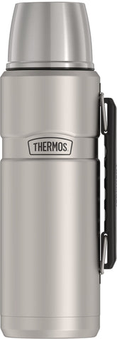 THERMOS front view matte stainless showing durable build and large capacity