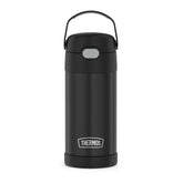 THERMOS FUNTAINER front view showing durable black finish and compact size benefit