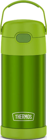THERMOS front view lime bottle showing compact size and bright color benefit