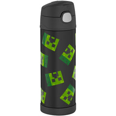 THERMOS FUNTAINER side detail of integrated soft-touch handle for easy carrying