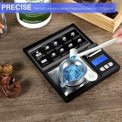 THINKSCALE stainless steel tray and weighing pan demonstrating durable easy‑clean surface