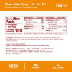 thinkThin close-up of chocolate coating and peanut pieces highlighting texture