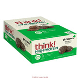 thinkThin front packaging showing 10-count box and Chocolate Mint branding benefit: convenient supply