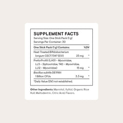 THORNE single stick pack beside opened packet for one-dose convenience