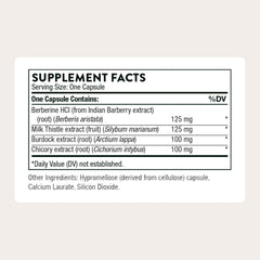 THORNE bottle beside ingredient list emphasizing standardized extracts