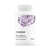 THORNE front packaging showing Stress Balance bottle and benefits