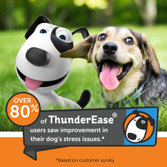 ThunderEase collar close-up of texture and clip, durable comfort for small dogs