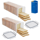 Tiawudi front view of two bread boxes showing compact, tidy storage benefit