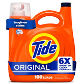 Tide original front jug showing size and concentrated benefit