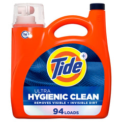Tide Ultra Hygienic Clean front packaging showing bottle and label for reliable deep cleaning