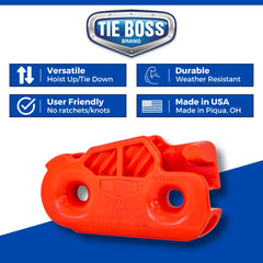 Tie Boss installed hoisting bicycles in garage, brand saves space