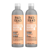 TIGI Bed Head front packaging showing two 25.36 fl oz bottles and clear branding