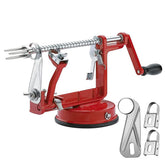 tigwin front view of red apple peeler showing durable frame and handle for faster prep