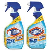 Tilex front view of two 16 fl oz bottles showing label and pack convenience