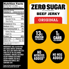 Tillamook Country Smoker close-up of jerky texture highlighting smoky flavor