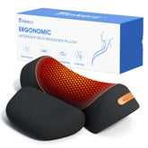Tinkerz neck pillow front view showing ergonomic shape and comfort