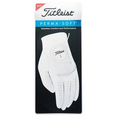 Titleist Perma-Soft glove front view showing snug fit and improved club feel