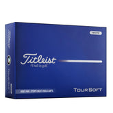 Titleist Tour Soft front packaging showing logos and soft-feel promise for confidence