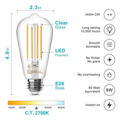TJOY close-up of exposed filament detail emphasizing warm aesthetic benefit