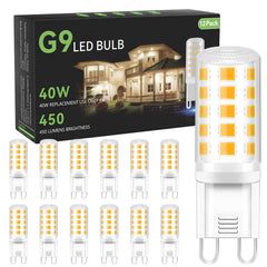 TJOY G9 LED front packaging showing 12-pack and warm white benefit