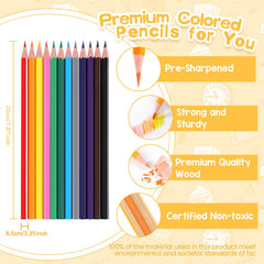 Toidgy layout of 16 included sharpeners and pencils, keeping classroom activities continuous
