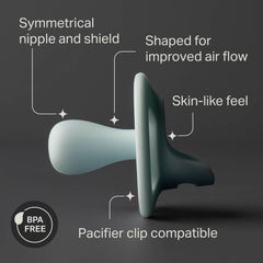 Tommee Tippee shield detail with air holes protecting skin from irritation