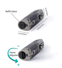 TOMOLO integrated cigar punch detail for clean cuts and controlled cigar draw