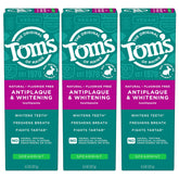 Tom's of Maine front packaging showing spearmint three-pack and natural benefits
