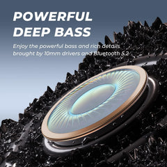 TONEMAC N18 neckband detail showing flexible memory-silicone and comfort