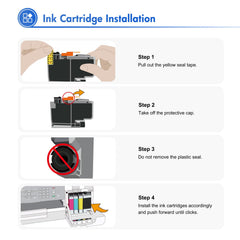 Toner H-Party cartridges installed in Brother printer for effortless replacement