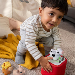 Tonies horse figure side profile demonstrating lightweight design for little hands