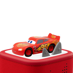 Tonies Lightning McQueen side detail highlighting molded decals and sturdy finish