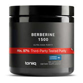 Toniiq berberine front packaging showing label and NSF branding for certainty