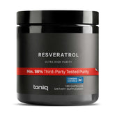 Toniiq bottle front view showing label and clear product identity with assurance