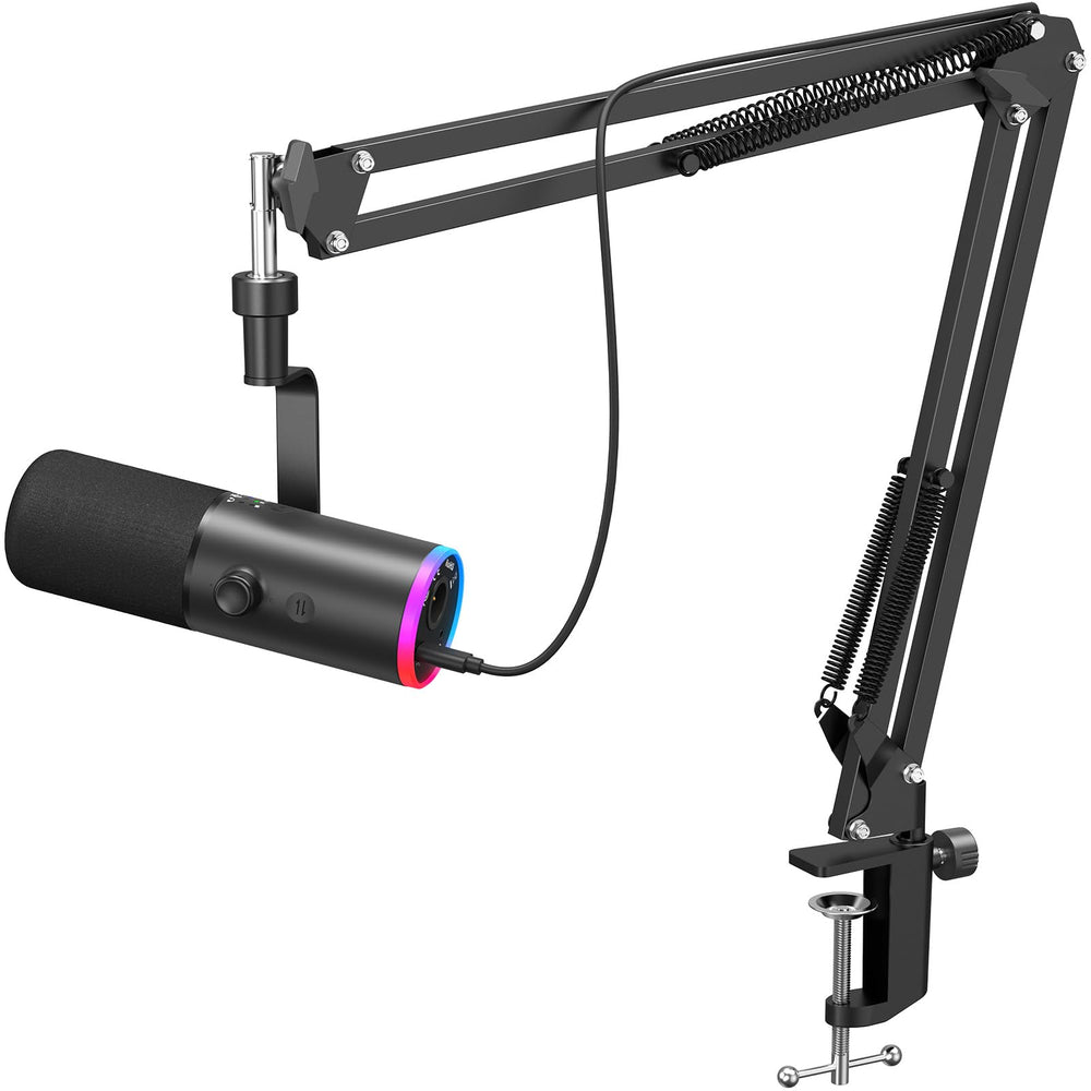 TONOR front view of mic showing solid build and clear voice capture benefit