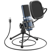 TONOR TC-777 front view showing cardioid capsule and clean voice capture