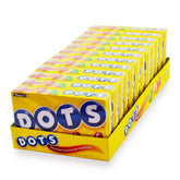 Tootsie DOTS front box view showing packaging and flavors