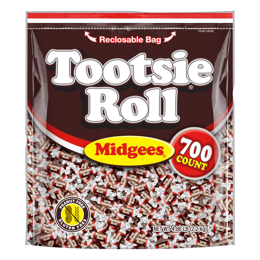 Tootsie Roll front of bag showing quantity and party-ready packaging