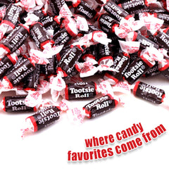 Tootsie Roll Midgees in a serving bowl ready for events and sharing