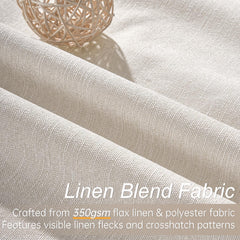 Topfinel close view of white 100% blackout liner showing complete light block